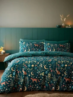Catherine Lansfield Enchanted Twilight Animals Duvet Cover and Pillowcase Set^ Branded Bedlinen|Bedsets & Duvet Covers