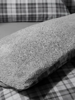Catherine Lansfield Cosy Sherpa Check Duvet Cover Set^ Branded Bedlinen