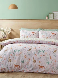 Catherine Lansfield Enchanted Twilight Animals Duvet Cover and Pillowcase Set^ Branded Bedlinen