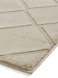 Outlet Catherine Lansfield Natural Cosy Diamond Washable Rug