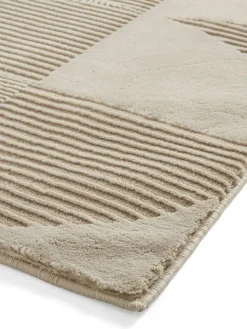 Clearance Catherine Lansfield Natural Retro Circles Washable Rug