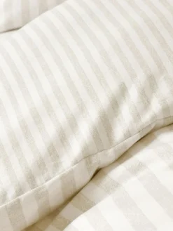 Catherine Lansfield Supersoft 100% Brushed Cotton Stripe Duvet Cover Set^ Branded Bedlinen