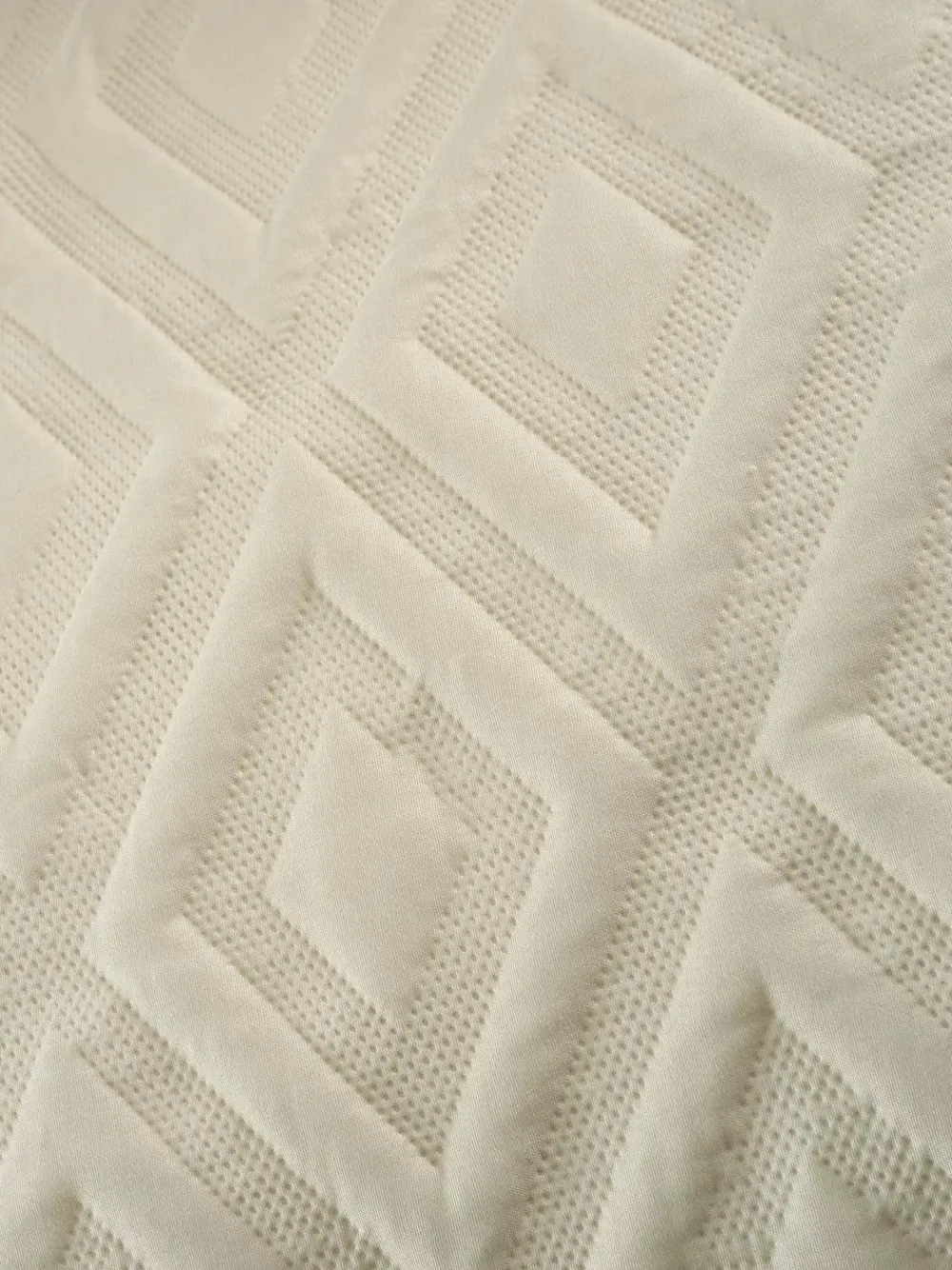 Hot Catherine Lansfield Jacob Geo Soft Touch Non-Iron Duvet Cover Set Natural