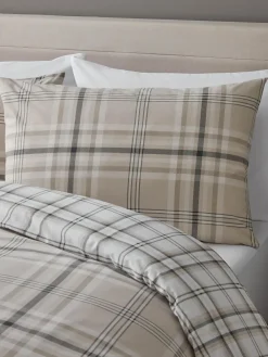 Catherine Lansfield Kelso Check Reversible Duvet Cover Set^ Branded Bedlinen