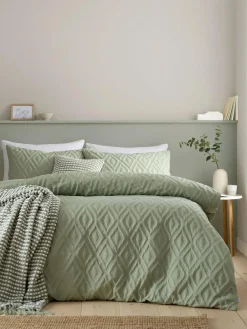 Catherine Lansfield Jacob Geo Soft Touch Non-Iron Duvet Cover Set^ Branded Bedlinen