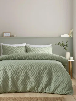 Catherine Lansfield Jacob Geo Soft Touch Non-Iron Duvet Cover Set^ Branded Bedlinen