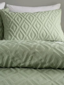 Catherine Lansfield Jacob Geo Soft Touch Non-Iron Duvet Cover Set^ Branded Bedlinen
