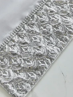 Catherine Lansfield Set of 4 Deco Sequin Dining Placemats^ Table Linen, Placemats & Coasters