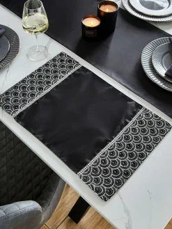 Catherine Lansfield Set of 4 Deco Sequin Dining Placemats^ Table Linen, Placemats & Coasters