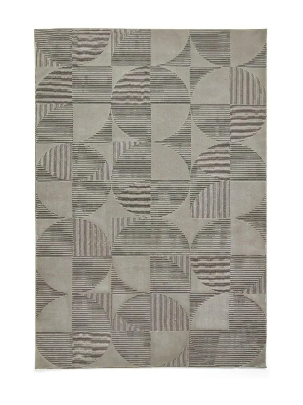 Catherine Lansfield Silver Retro Circles Washable Rug^ Rugs & Runners