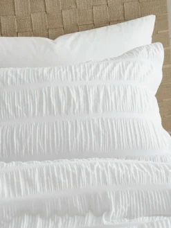 Catherine Lansfield Seersucker Easy Care Duvet Cover Set^ Branded Bedlinen