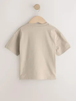 Next Cement Smile Short Sleeve Small Graphic T-Shirt (3mths-7yrs)^BOY Baby Boys|Baby Boys