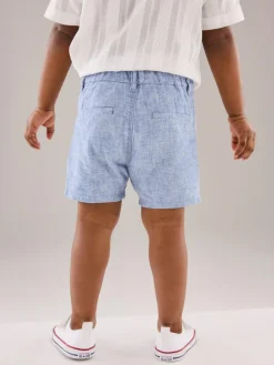 Next Chambray Blue Chino Shorts (3mths-7yrs)^BOY Shorts|Shorts