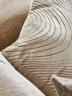 New Next Champagne Gold Collection Luxe 40 x 59cm Velvet Curve Cushion