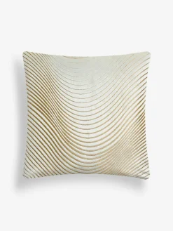 Outlet Next Collection Luxe 59 x 59cm Velvet Curve Cushion Champagne Gold