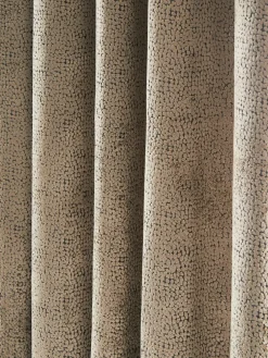 Sale Next Collection Luxe Heavyweight Cut Velvet Eyelet Lined Curtains Champagne Gold