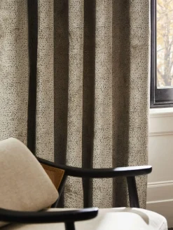 Sale Next Collection Luxe Heavyweight Cut Velvet Eyelet Lined Curtains Champagne Gold