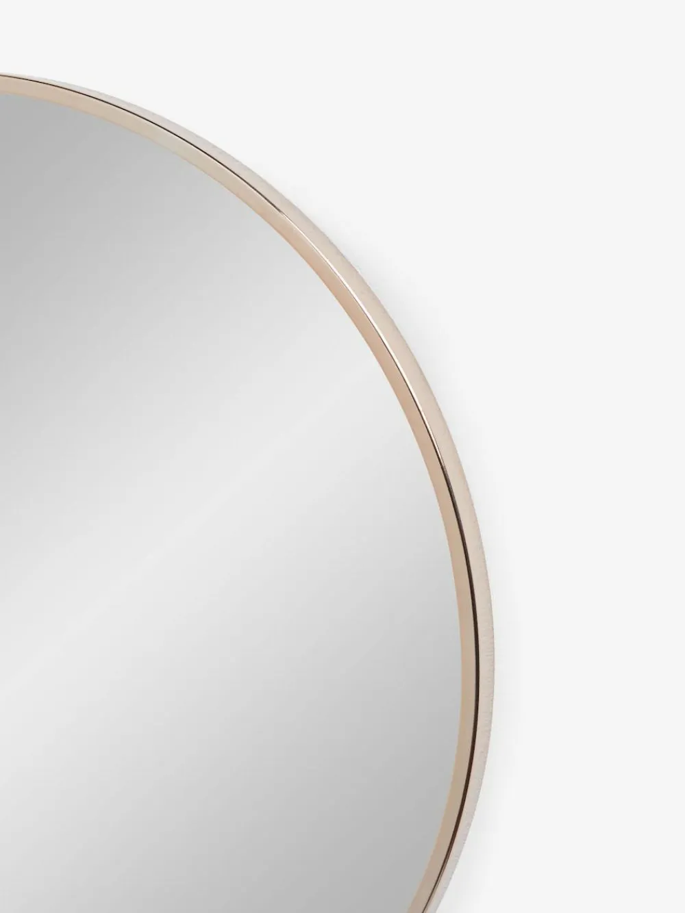 Next Champagne Gold Round Butterfly Wall Mirror