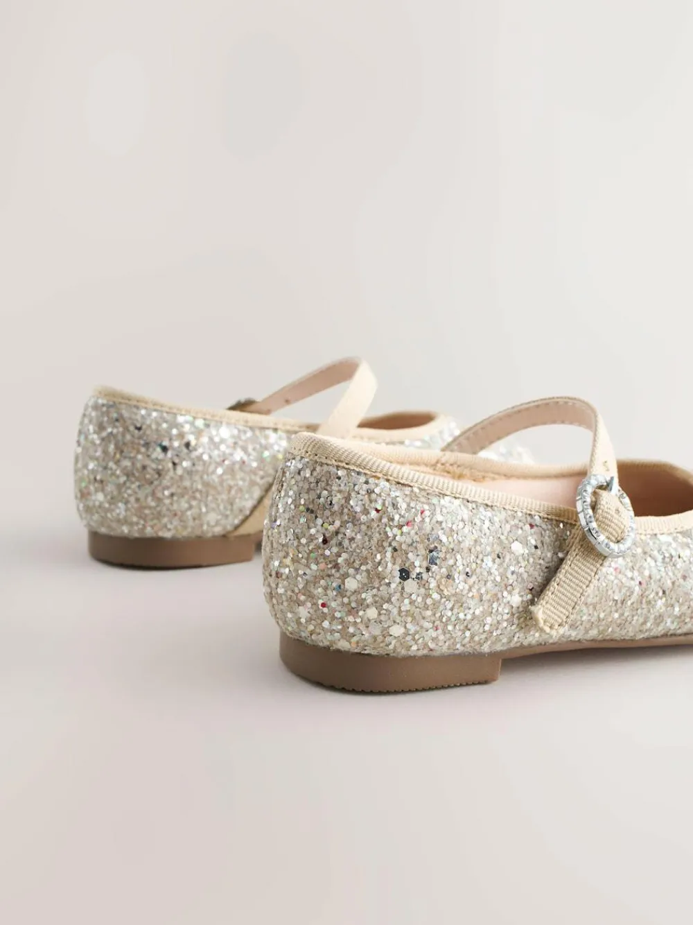 Next Champagne Gold Standard Fit (F) Flower Girl Occasion Mary Jane Shoes^ Boots|Shoes