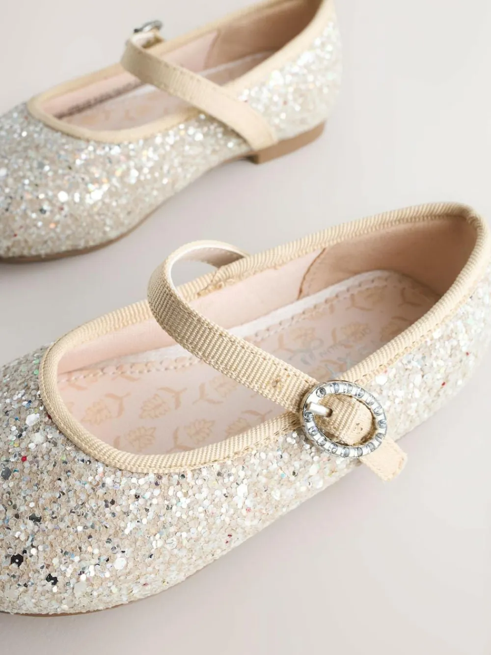 Next Champagne Gold Standard Fit (F) Flower Girl Occasion Mary Jane Shoes^ Boots|Shoes