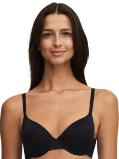 New Chantelle Comfort Day to Night Underwired Memory Foam T-Shirt Bra Black