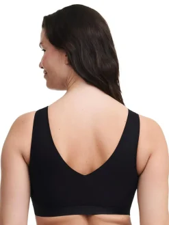 Clearance Chantelle Soft Stretch Seamless V-Neck Padded Crop Top