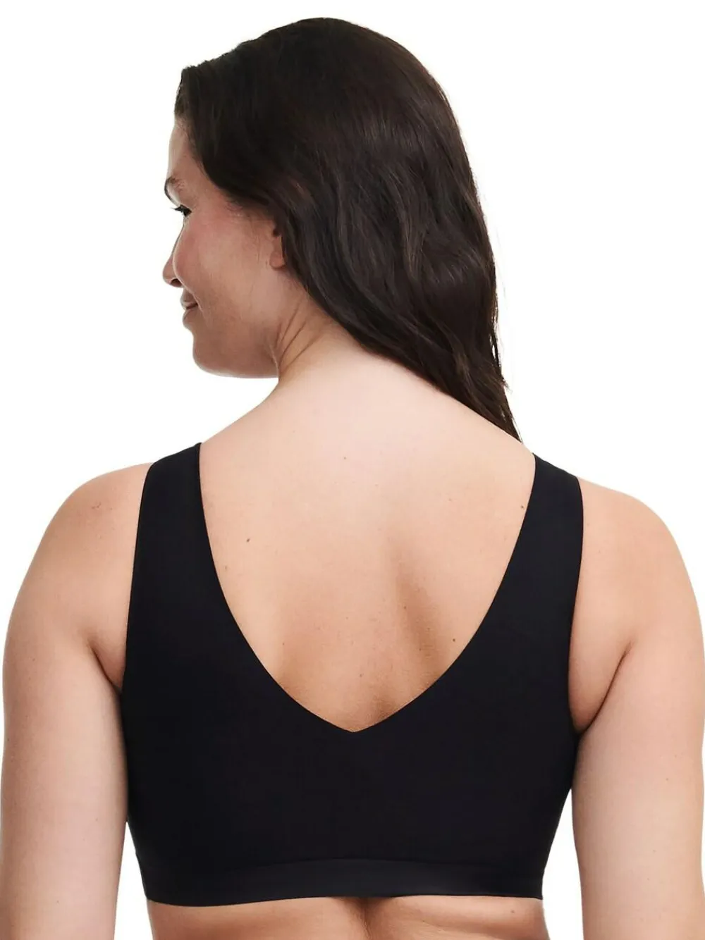 Clearance Chantelle Soft Stretch Seamless V-Neck Padded Crop Top