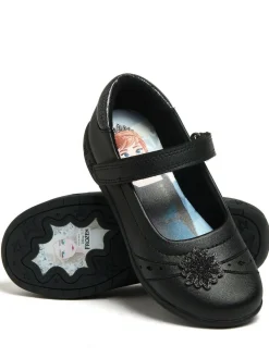 Discount Character Black Disney Frozen Girls School Shoes
