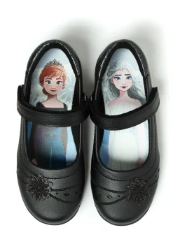 Discount Character Black Disney Frozen Girls School Shoes