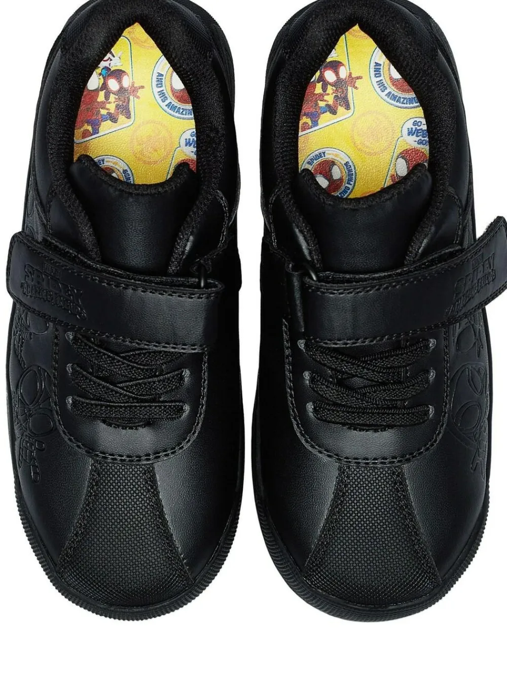Character Black Marvel Spidey And His Amazing Friends School Shoes^BOY School Shoes|Boys Shoes