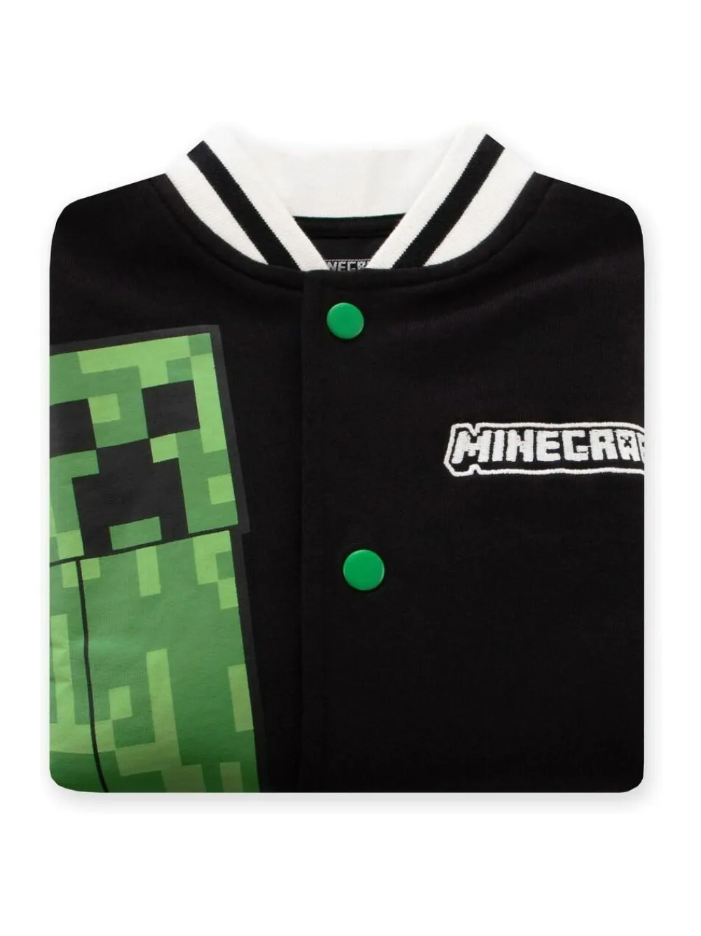 Online Character Black Minecraft Bomber Jacket
