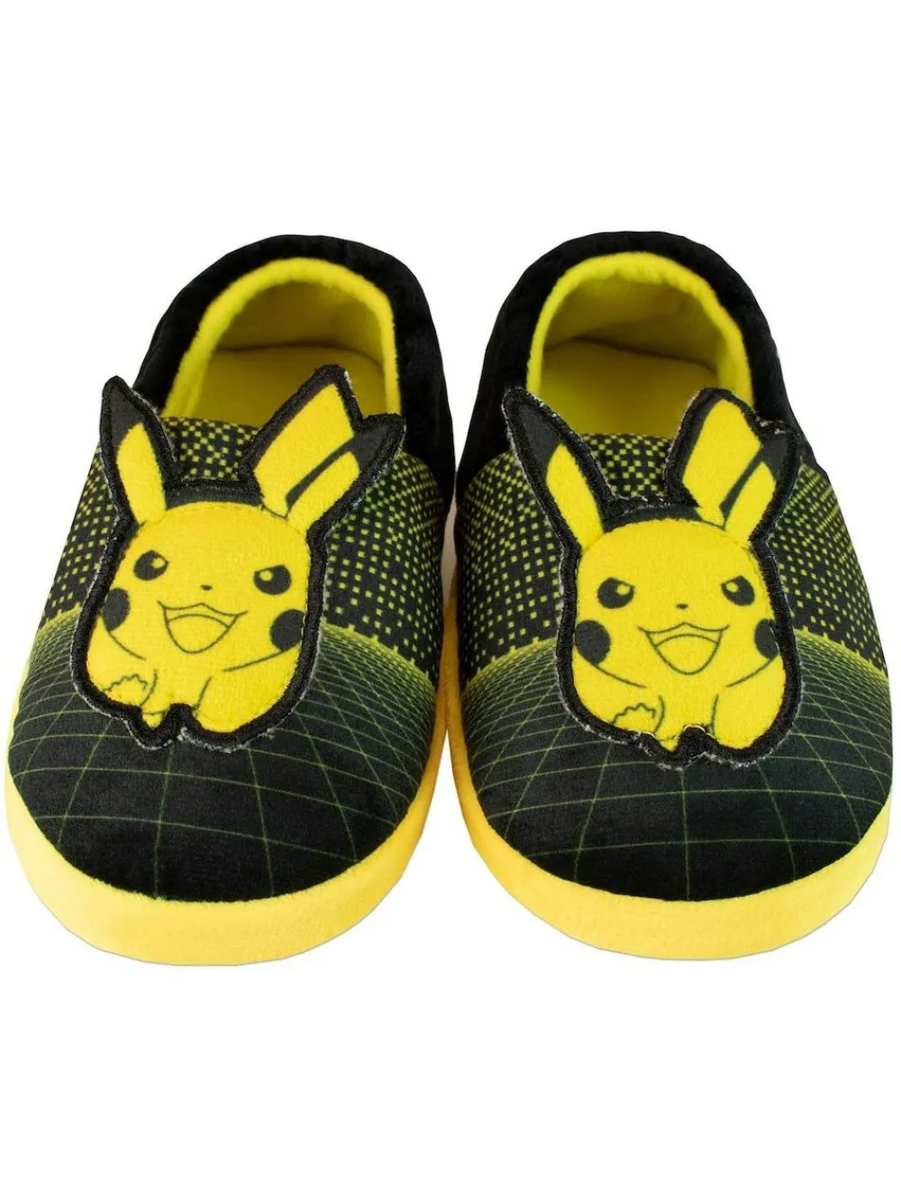 Character Black Pokemon Fleece Printed Slippers^BOY Nightwear