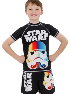 Character Black Star Wars Stormtrooper Swim Set^BOY Swimwear