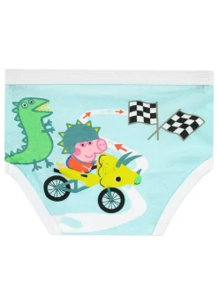 Discount Character Blue George Pig 100% Cotton Underwears 5 Pack