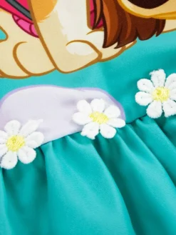 New Character Blue PAW Patrol Skye Long Sleeve Floral Print Swimsuit