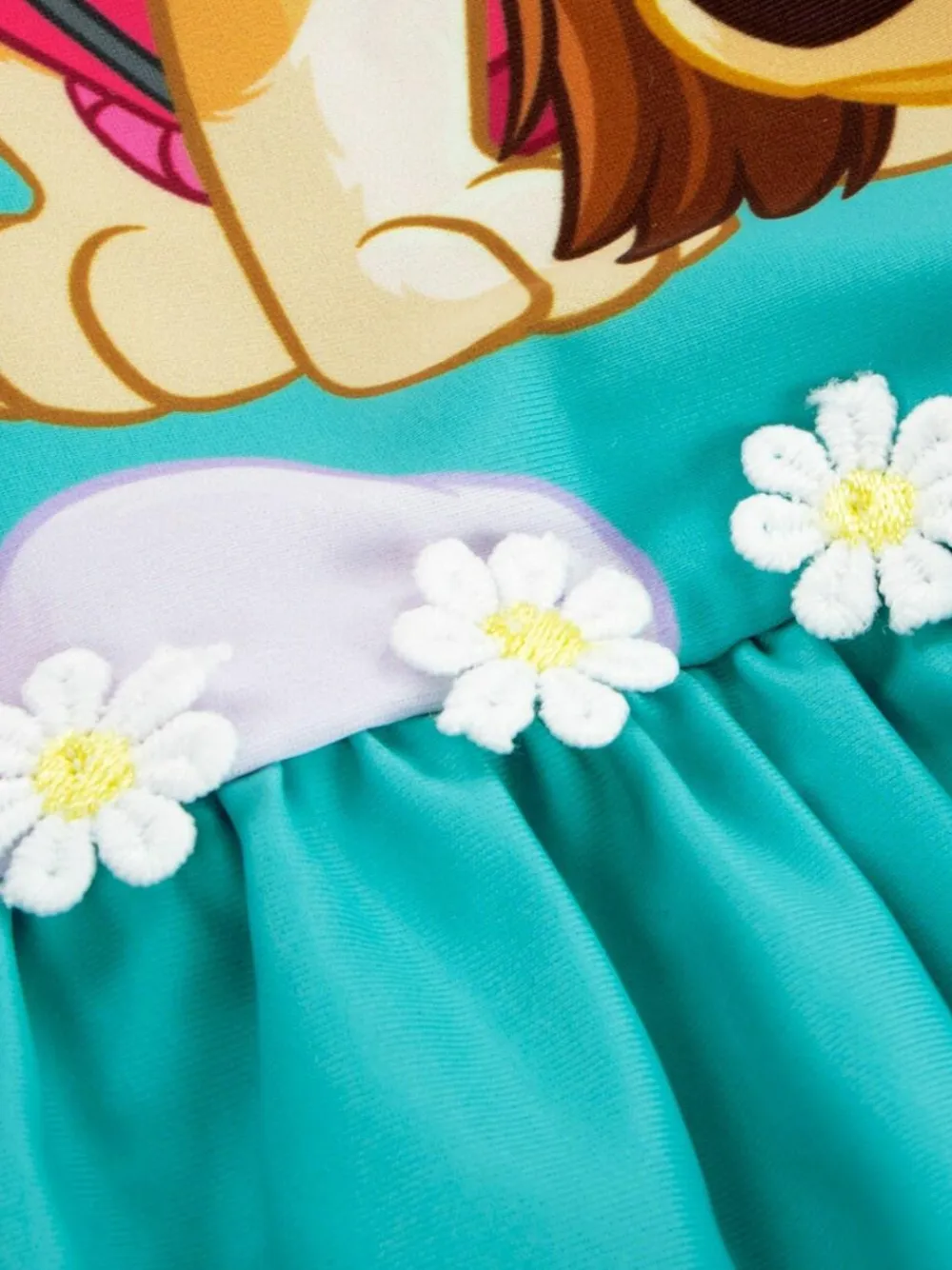 New Character Blue PAW Patrol Skye Long Sleeve Floral Print Swimsuit