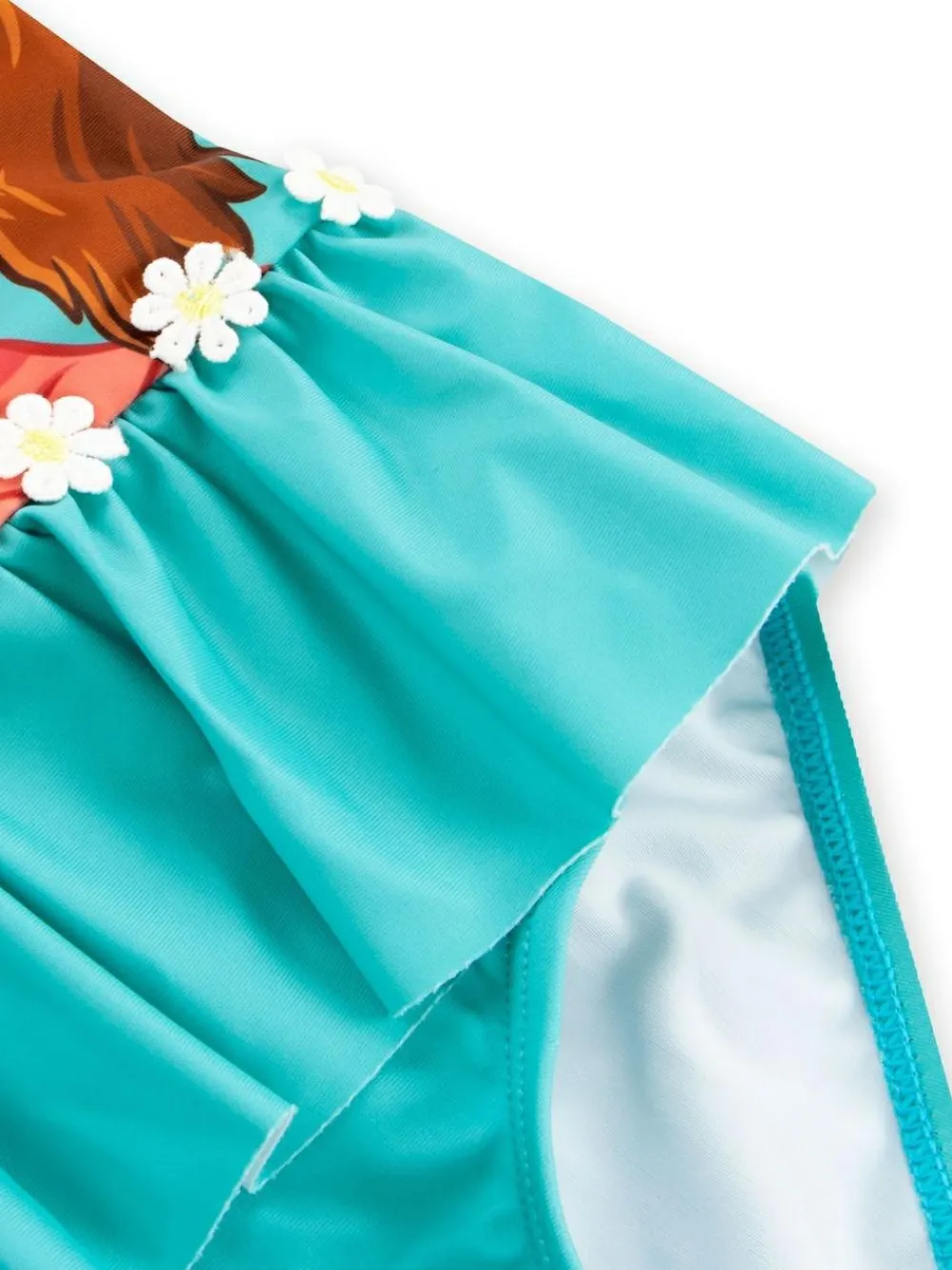 New Character Blue PAW Patrol Skye Long Sleeve Floral Print Swimsuit