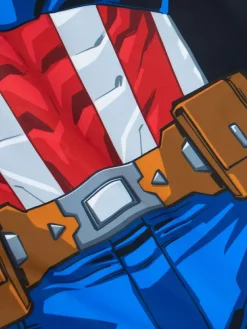 Character Blue White Marvel Avengers Captain America One Piece Swimsuit^BOY Swimwear|Swimwear