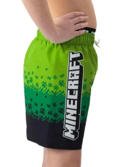 Character Green Minecraft Creeper Swimming Trunks^BOY Underwear