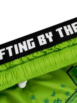 Character Green Minecraft Creeper Swimming Trunks^BOY Underwear