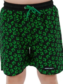 Character Green Minecraft Swim Shorts^BOY Swimwear