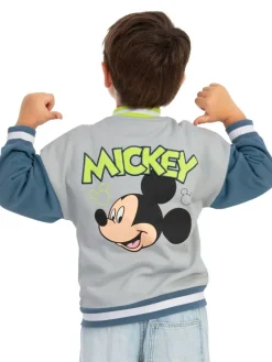 Character Grey Disney Mickey Mouse Bomber Jacket^BOY Coats, Jackets & Pramsuits|Coats, Jackets & Pramsuits