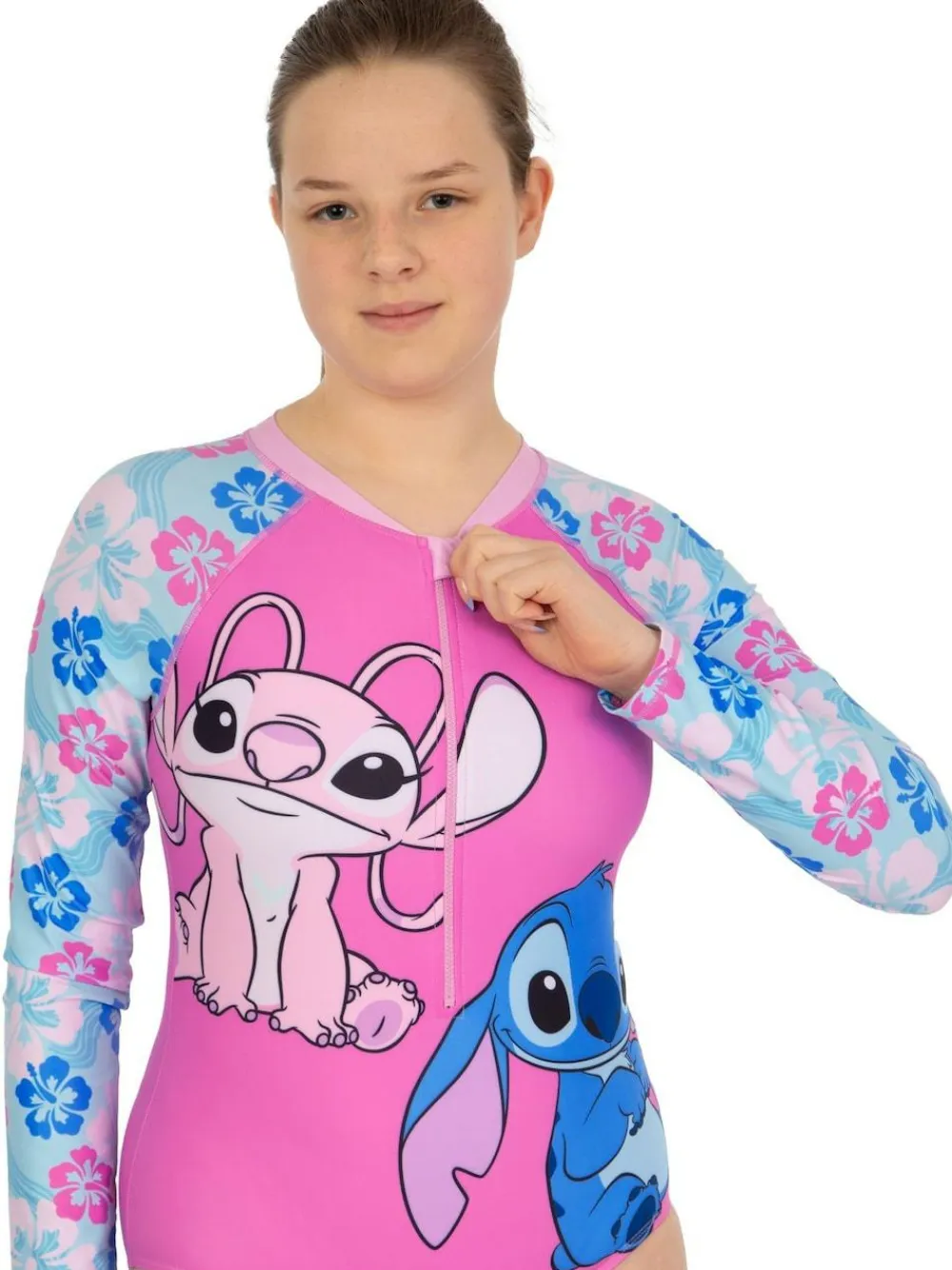 Character Pink Disney Lilo And Stitch & Angel Swimsuit^ Swimwear|Swimwear