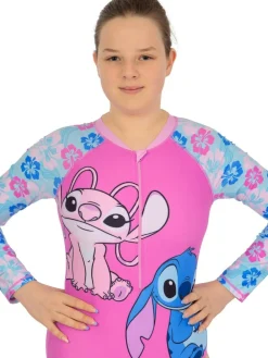 Character Pink Disney Lilo And Stitch & Angel Swimsuit^ Swimwear|Swimwear