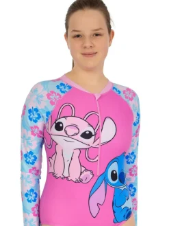 Character Pink Disney Lilo And Stitch & Angel Swimsuit^ Swimwear|Swimwear