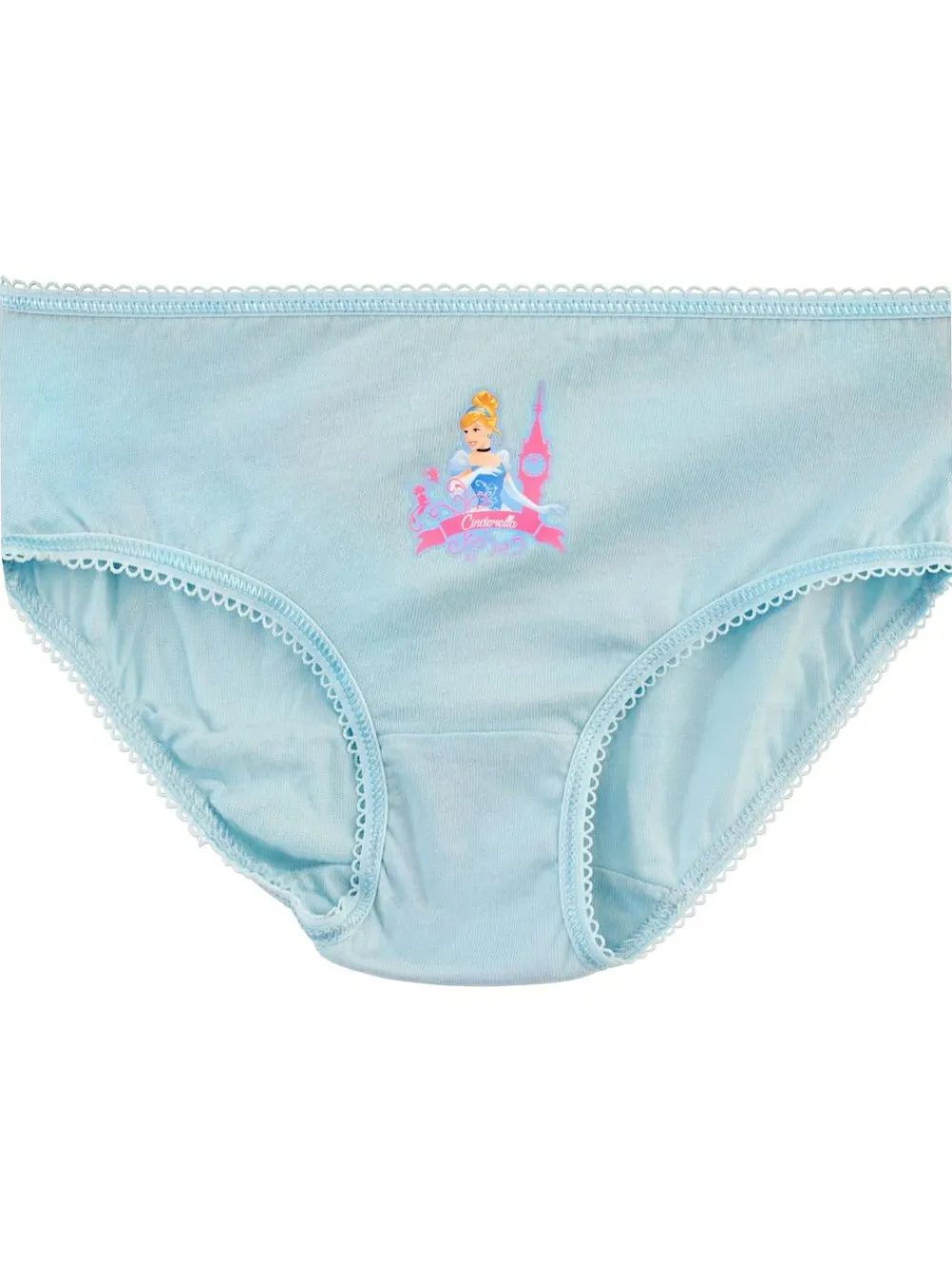 New Character Pink Disney Princess 100% Cotton Briefs 5 Pack