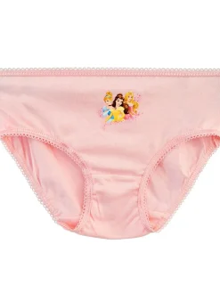 New Character Pink Disney Princess 100% Cotton Briefs 5 Pack