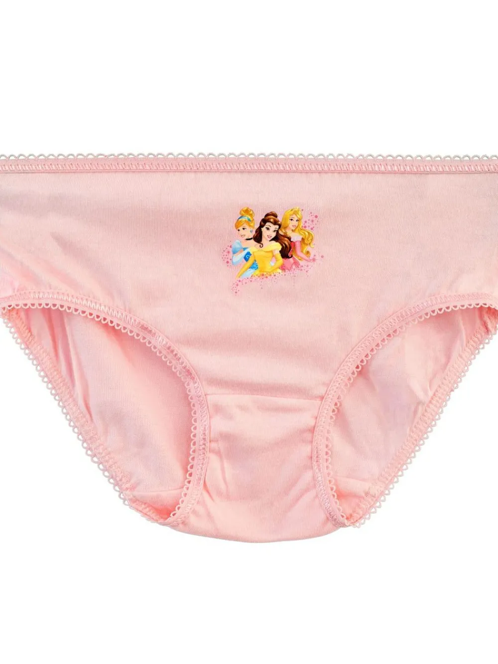 New Character Pink Disney Princess 100% Cotton Briefs 5 Pack