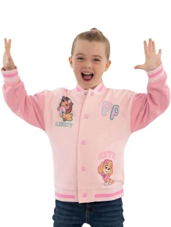 Character Pink PAW Patrol Liberty And Skye Varsity Jacket^ Coats, Jackets & Pramsuits|Coats, Jackets & Pramsuits