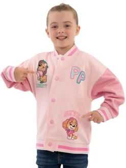 Character Pink PAW Patrol Liberty And Skye Varsity Jacket^ Coats, Jackets & Pramsuits|Coats, Jackets & Pramsuits